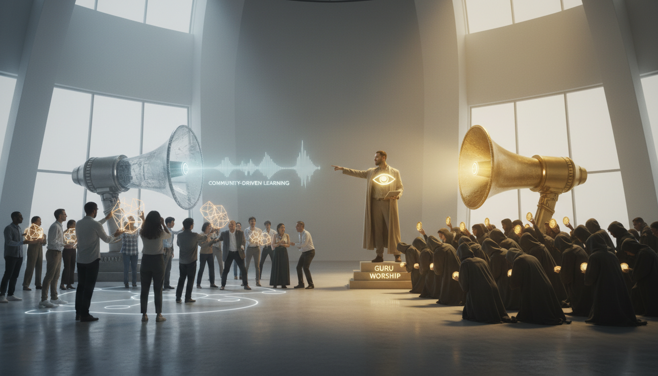 Community-Driven Learning vs Guru Worship - blockchain bullhorn | Digital Blockchains