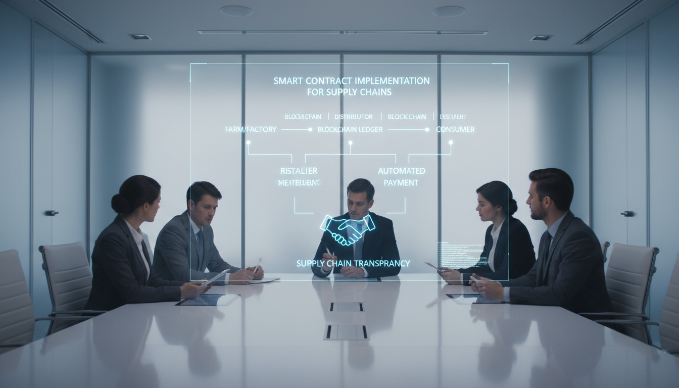 Smart Contract Implementation for Supply Chains - blockchain for supply chain transparency | Digital Blockchains