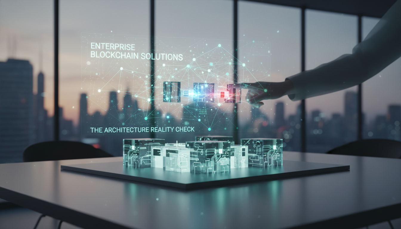 The Architecture Reality Check - enterprise blockchain solutions | Digital Blockchains