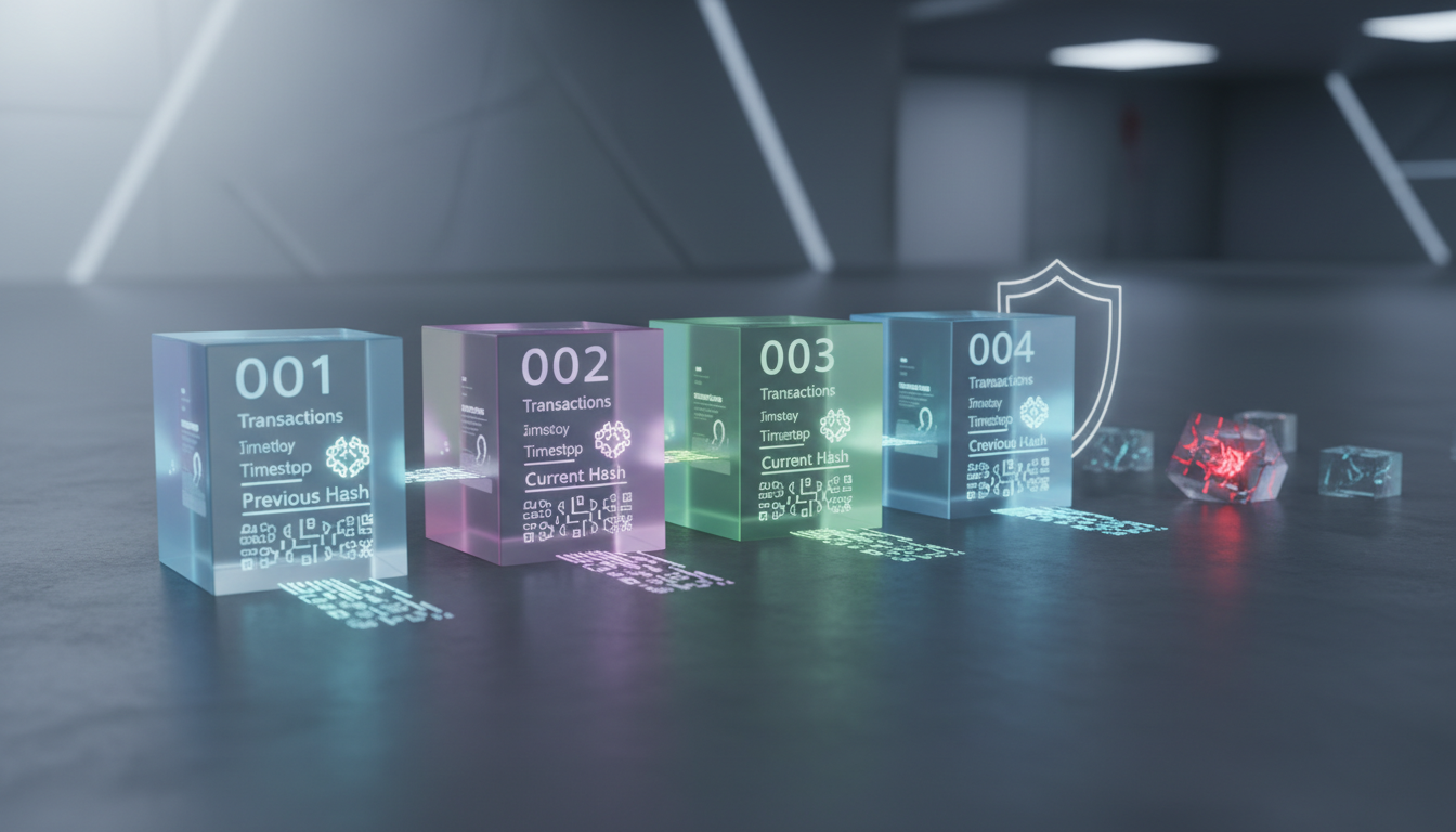 Block Structure and Hash Chaining Mechanics - how does a hash help secure blockchain technology | Digital Blockchains