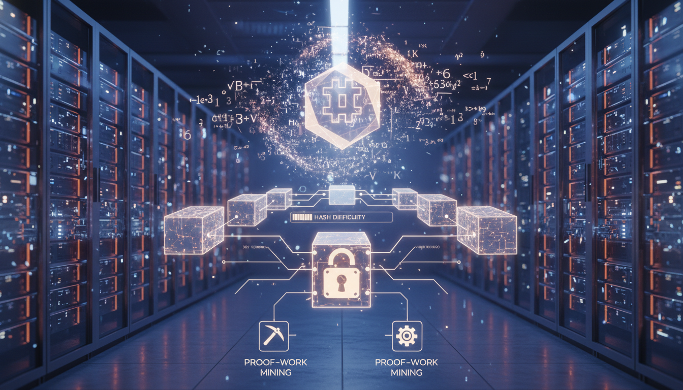 Proof-of-Work Mining and Hash Difficulty - how does a hash help secure blockchain technology | Digital Blockchains