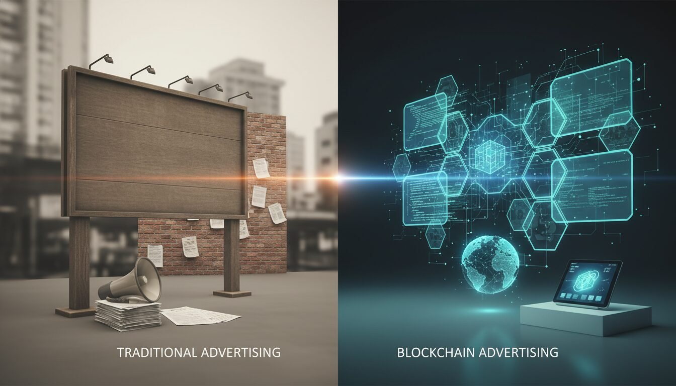 Comparing Traditional and Blockchain Advertising Models - blockchain advertising | Digital Blockchains