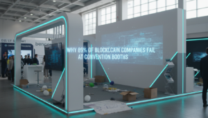 Why 89% of Blockchain Companies Fail at Convention Booths - blockchain convention center trade show booth | Digital Blockchains