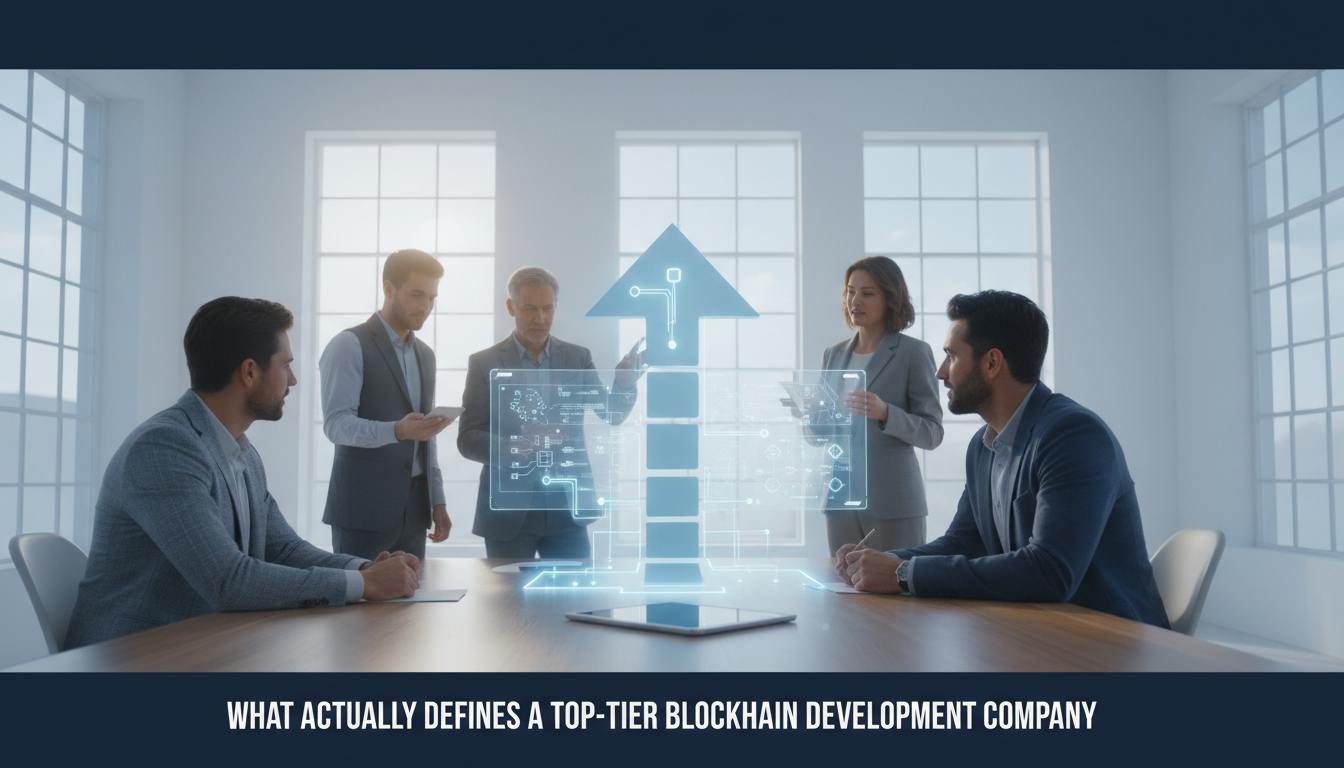 What Actually Defines a Top-Tier Blockchain Development Company ,  blockchain development company guide by Digital Blockchains