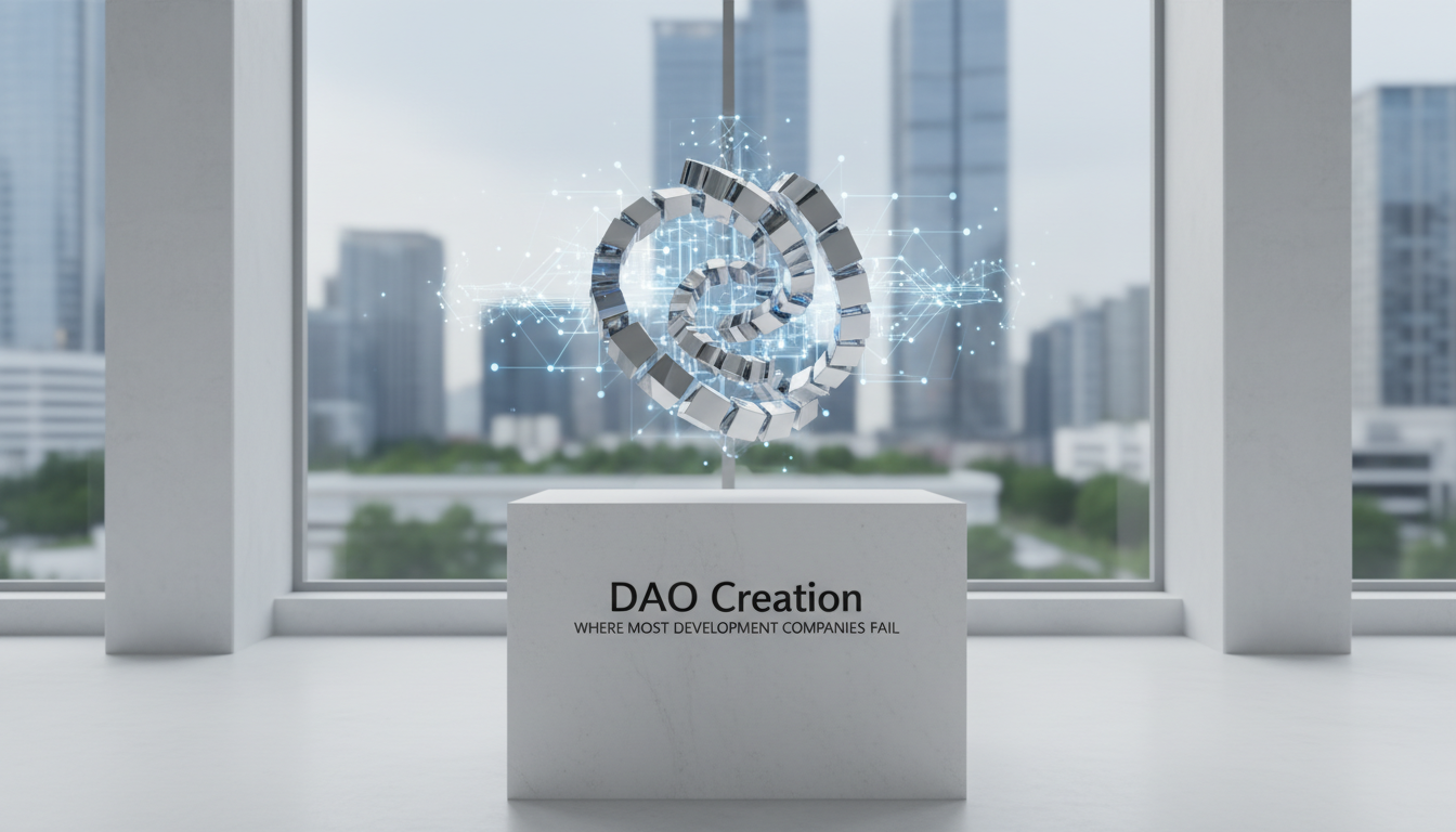 DAO Creation: Where Most Development Companies Fail ,  blockchain development company guide by Digital Blockchains