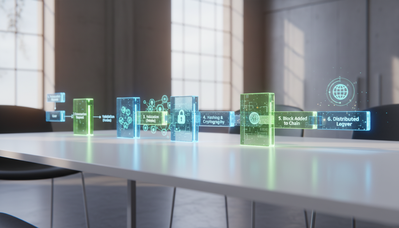 How Blockchain Works: A Step-by-Step Process - blockchain | Digital Blockchains