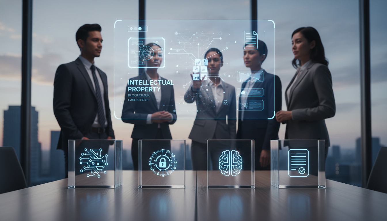 Corporate Implementation: Real-World Case Studies , blockchain in intellectual property guide by Digital Blockchains