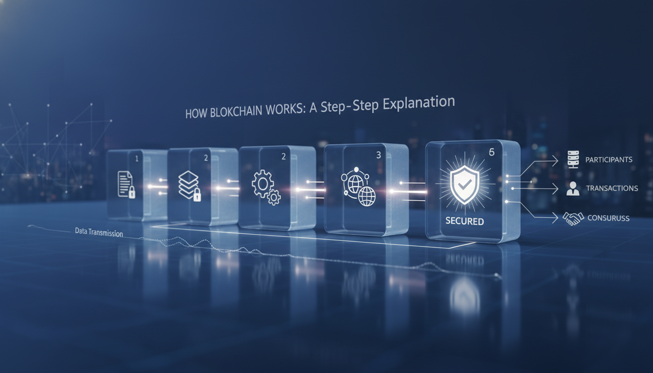 How Blockchain Works: A Step-by-Step Explanation - blockchain meaning | Digital Blockchains