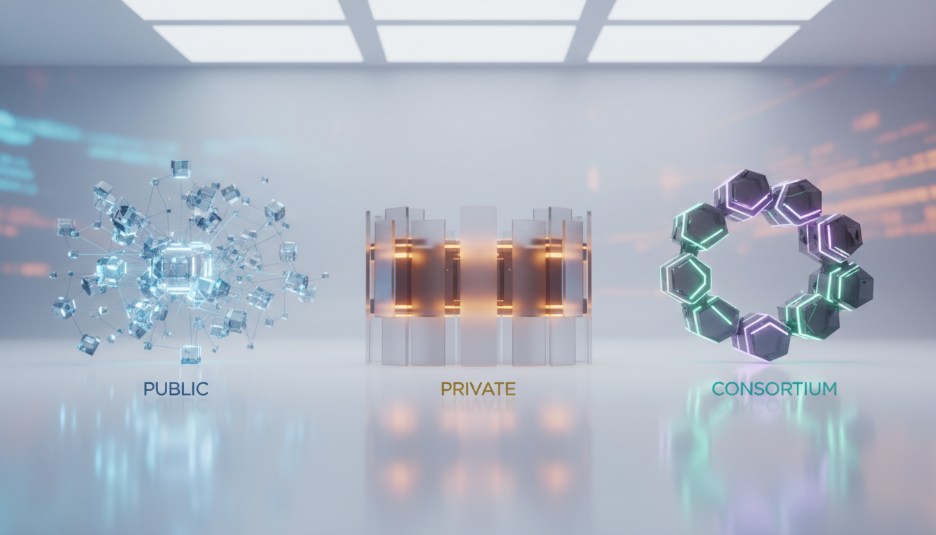 Public vs. Private vs. Consortium Blockchains - custom blockchain app development | Digital Blockchains