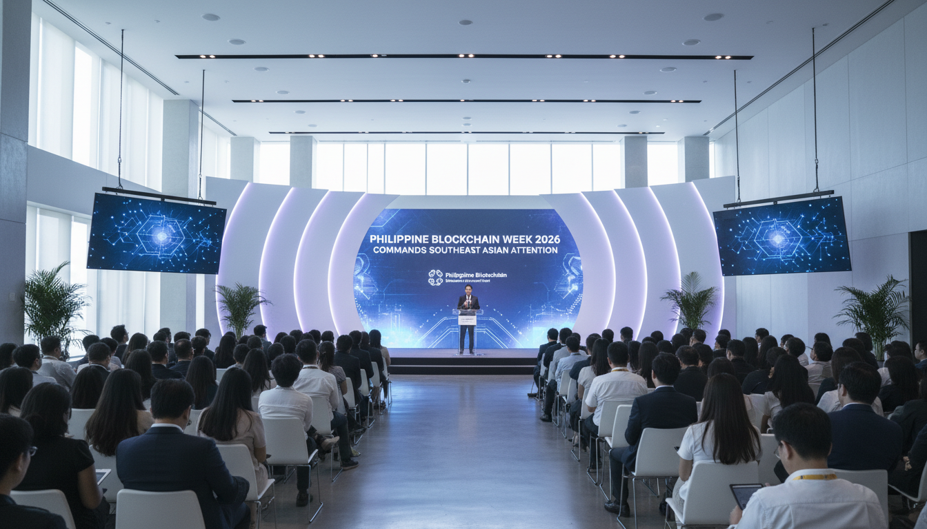 Why Philippine Blockchain Week 2026 Commands Southeast Asian Attention - philippine blockchain blockchain sponsored event backdrop convention center | Digital Blockchains