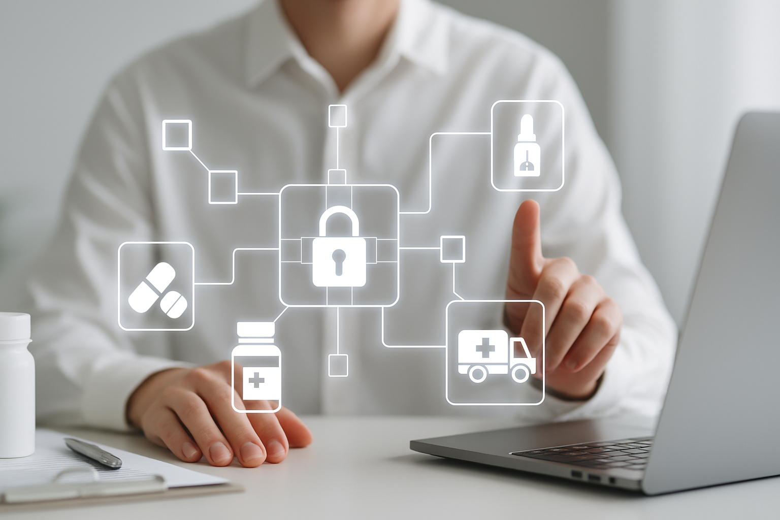 Streamlining the Pharmaceutical Supply Chain - blockchain in health care | Digital Blockchains
