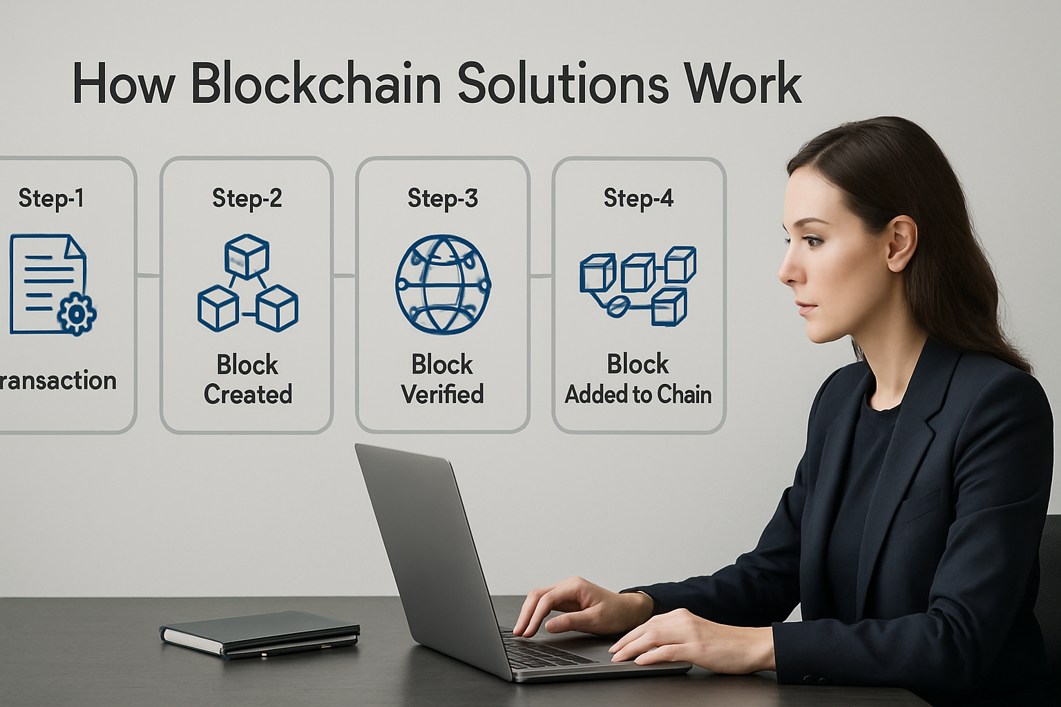 How Blockchain Solutions Work: A Step-by-Step Process - blockchain solutions | Digital Blockchains