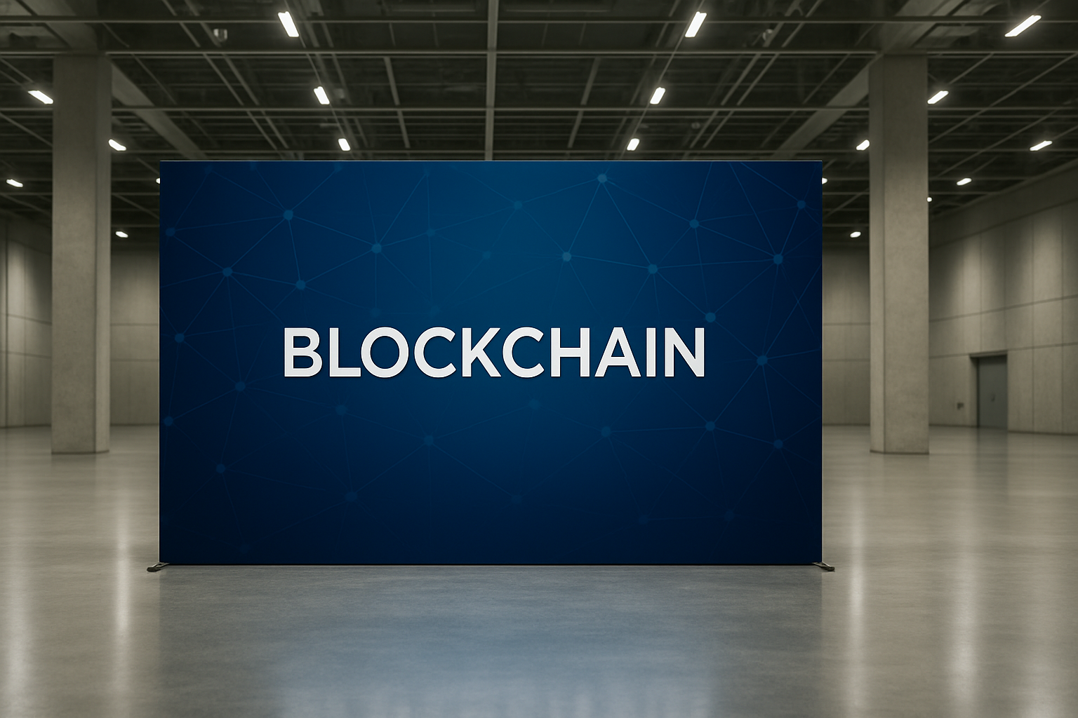 Types of Backdrops for Blockchain Sponsored Events at Convention Centers - blockchain sponsored event backdrop convention center | Digital Blockchains