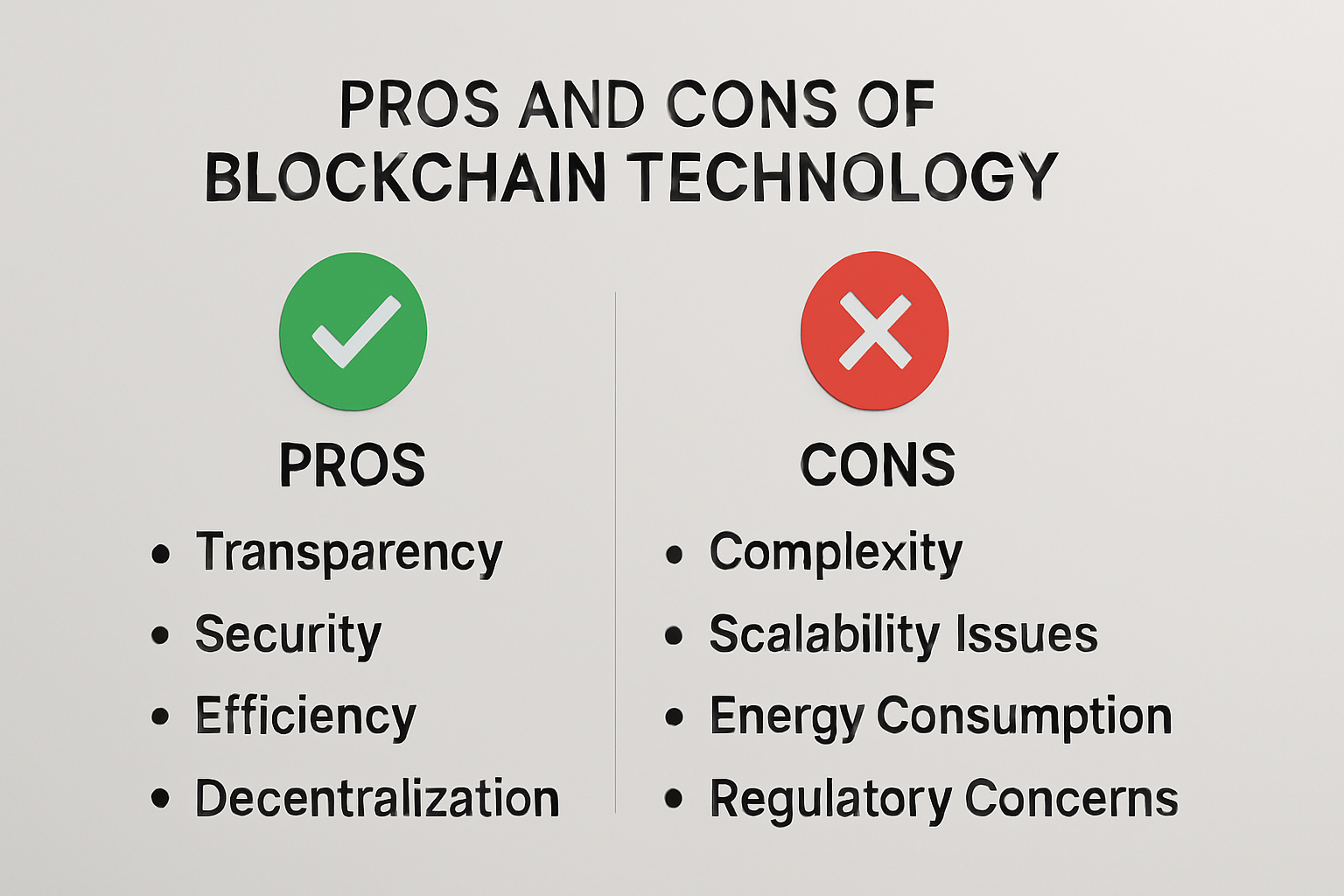 Pros and Cons of Blockchain Technology - main benefits of blockchain technology | Digital Blockchains