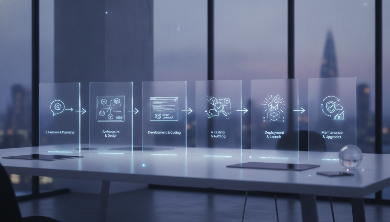 The Step-by-Step Blockchain App Development Process - blockchain app development | Digital Blockchains