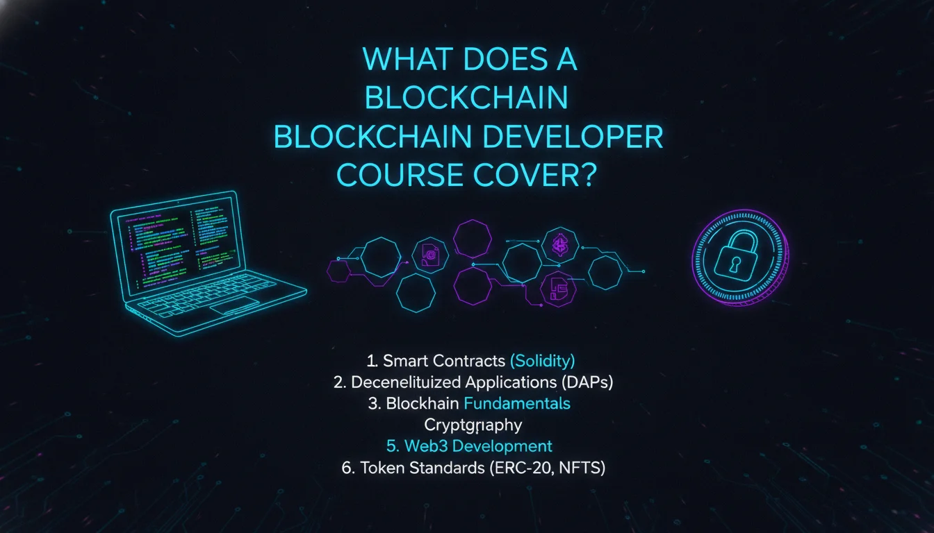 What Does a Blockchain Developer Course Cover? — illustrated overview
