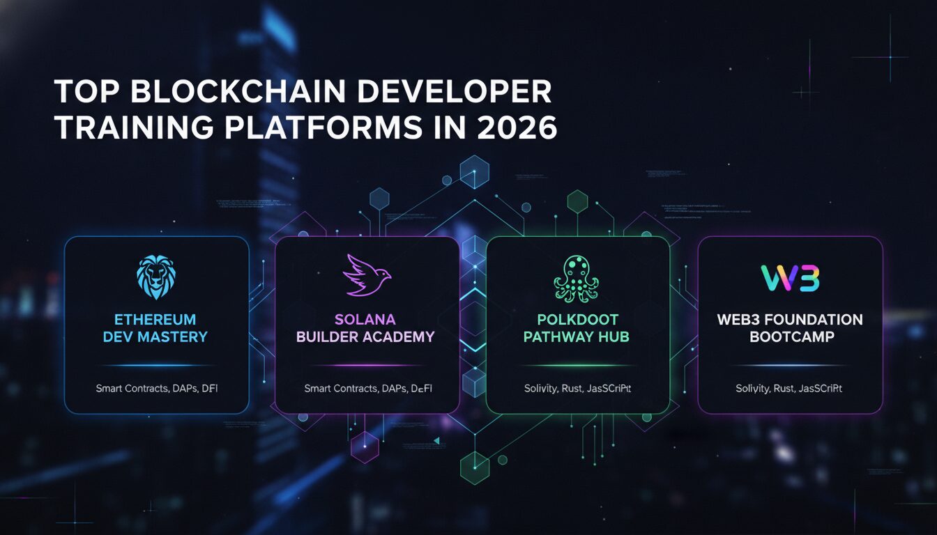 Concept illustration for Top Blockchain Developer Training Platforms in 2026