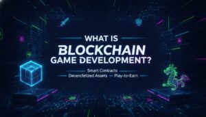 Illustration of What Is Blockchain Game Development?