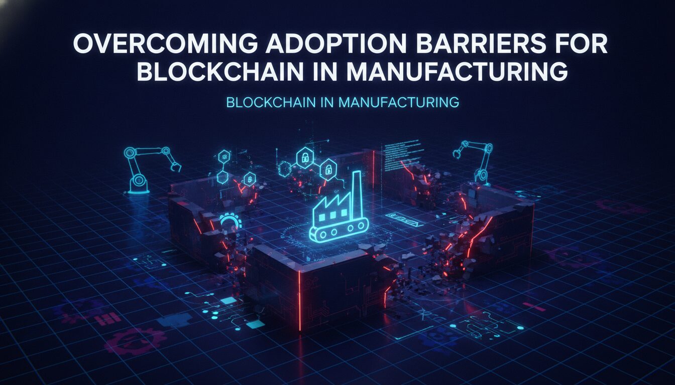 Concept illustration for Overcoming Adoption Barriers for Blockchain in Manufacturing