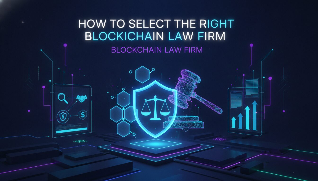 Concept illustration for How to Select the Right Blockchain Law Firm