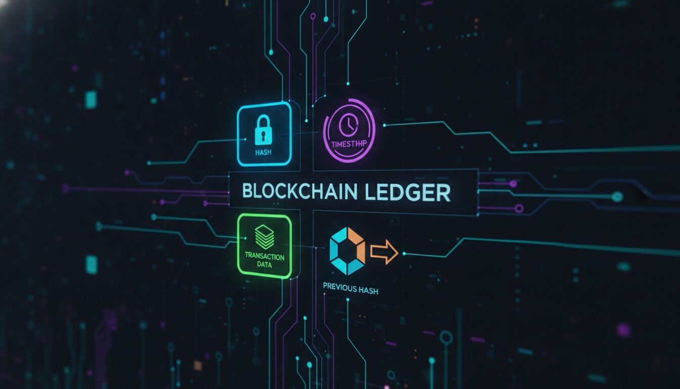 Visual guide to Key Components of a Blockchain Ledger