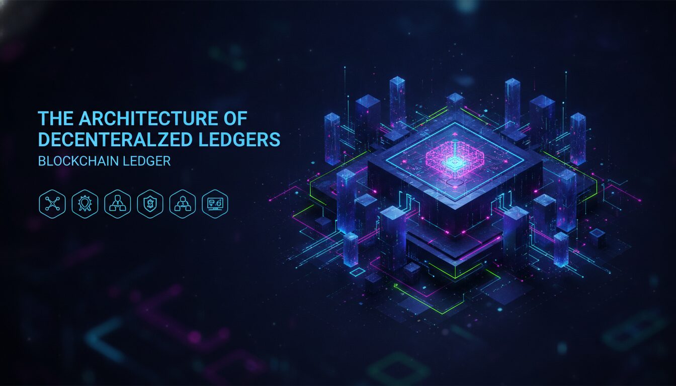Concept illustration for The Architecture of Decentralized Ledgers
