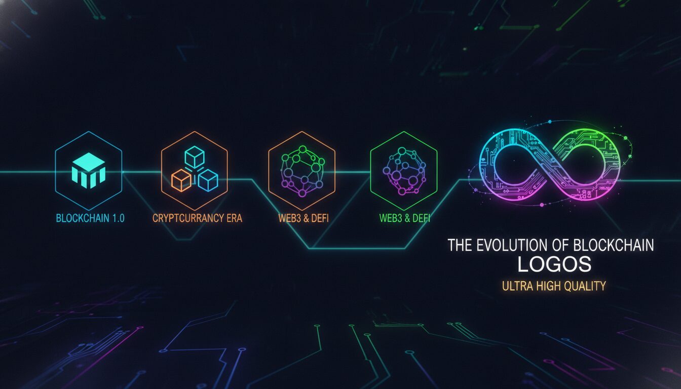 Visual guide to The Evolution of Blockchain Logos