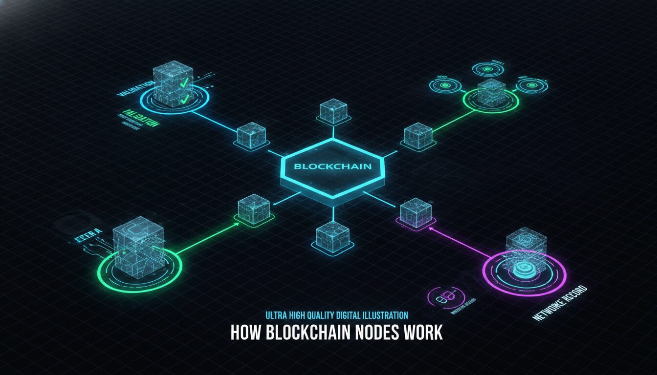 How Blockchain Nodes Work — illustrated overview