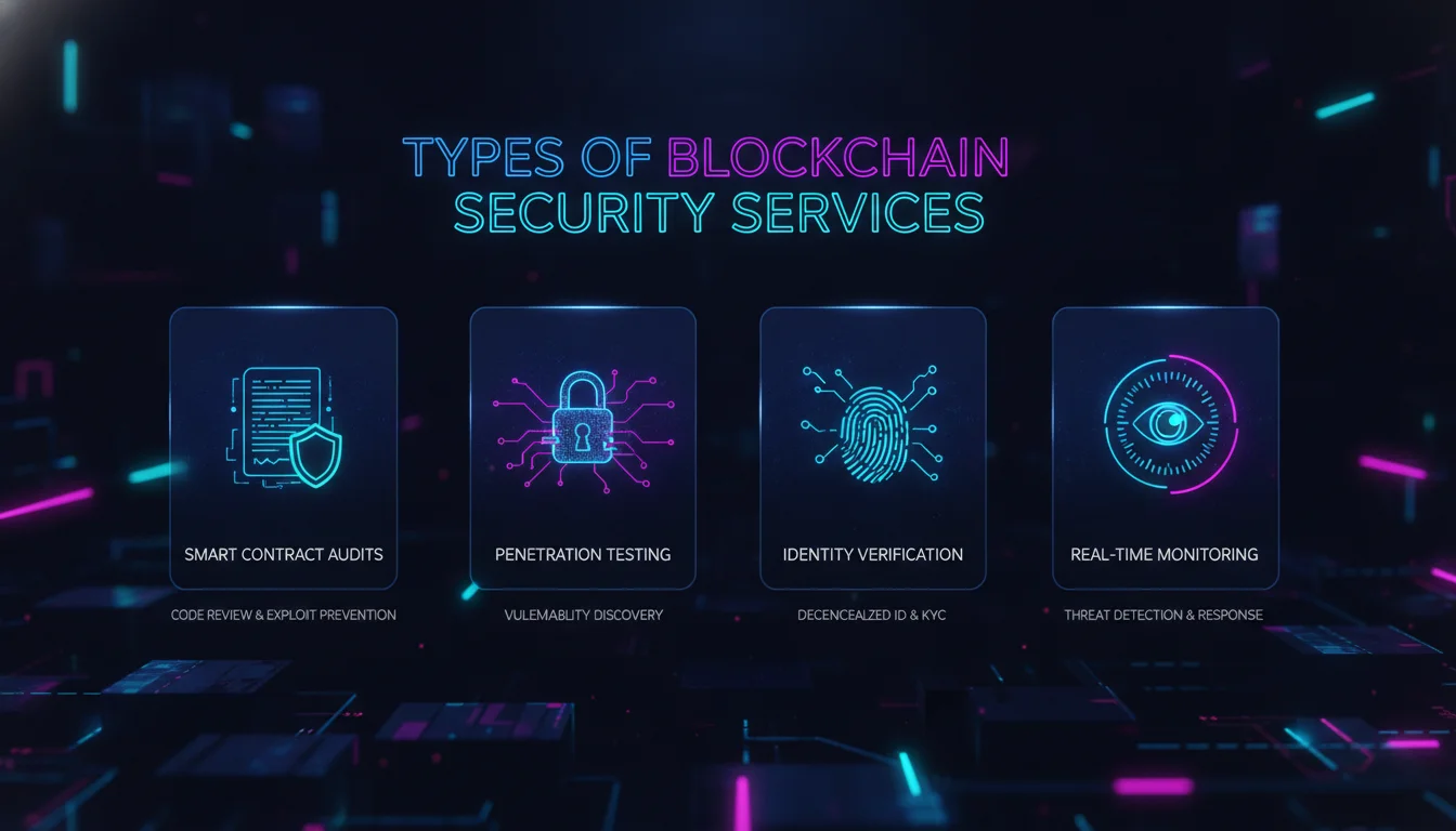 Visual guide to Types of Blockchain Security Services
