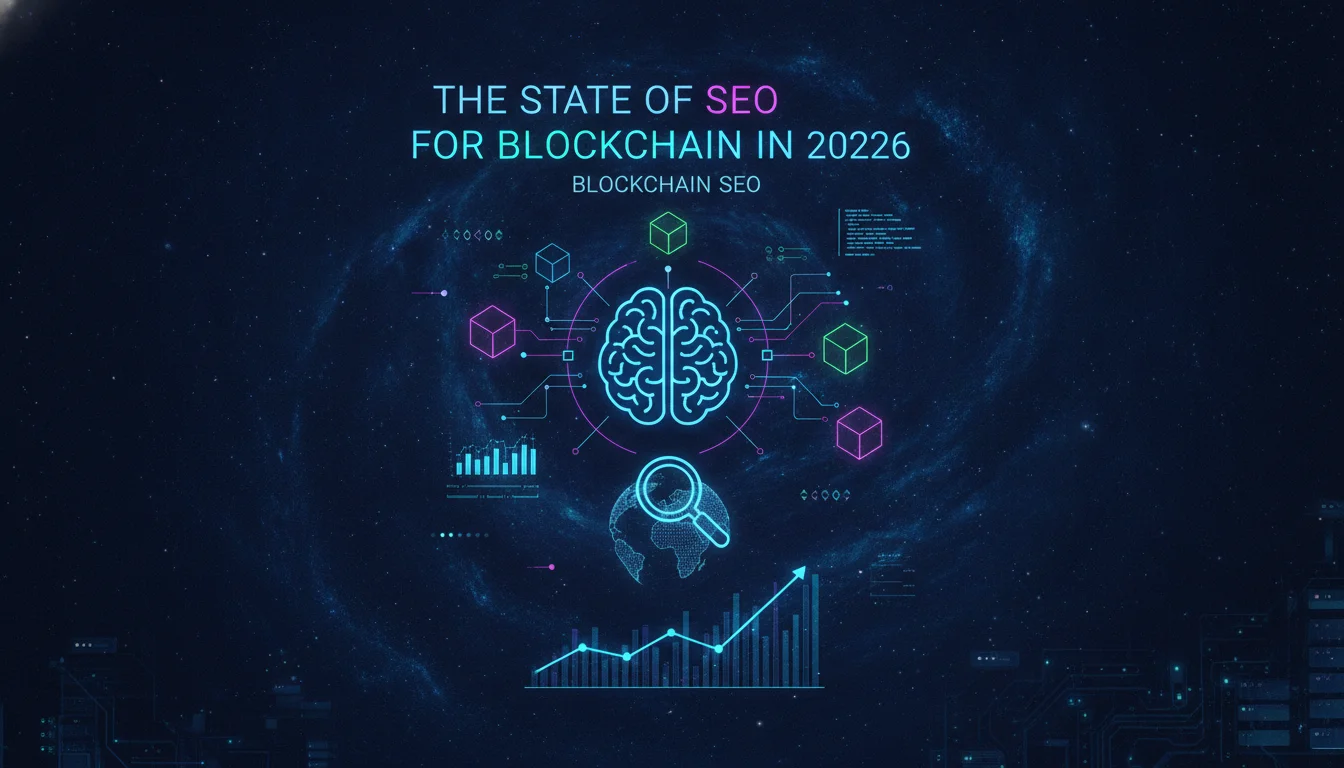 The State of SEO for Blockchain in 2026 — illustrated overview