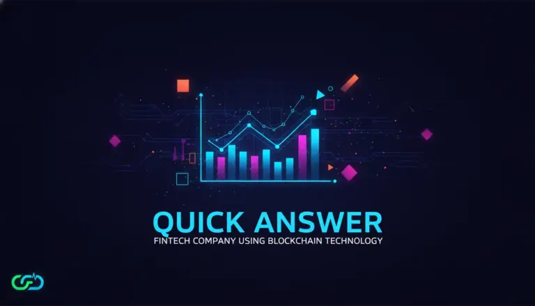 Chart of Fintech Company Using Blockchain Technology