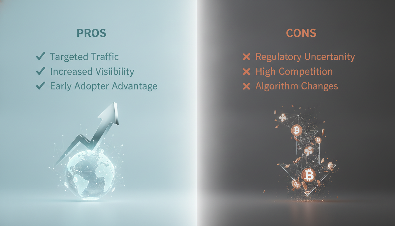 Pros and Cons of Crypto SEO - crypto seo | Digital Blockchains