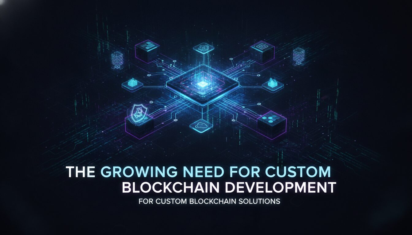 The Growing Need for Custom Blockchain Development — illustrated overview