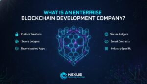 Illustration of What Is an Enterprise Blockchain Development Company?