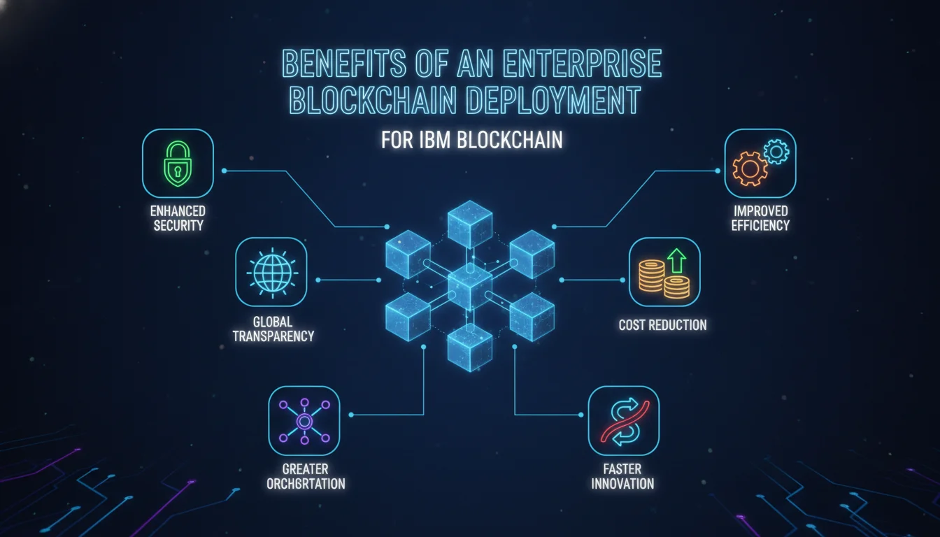 Concept illustration for Benefits of an Enterprise Blockchain Deployment