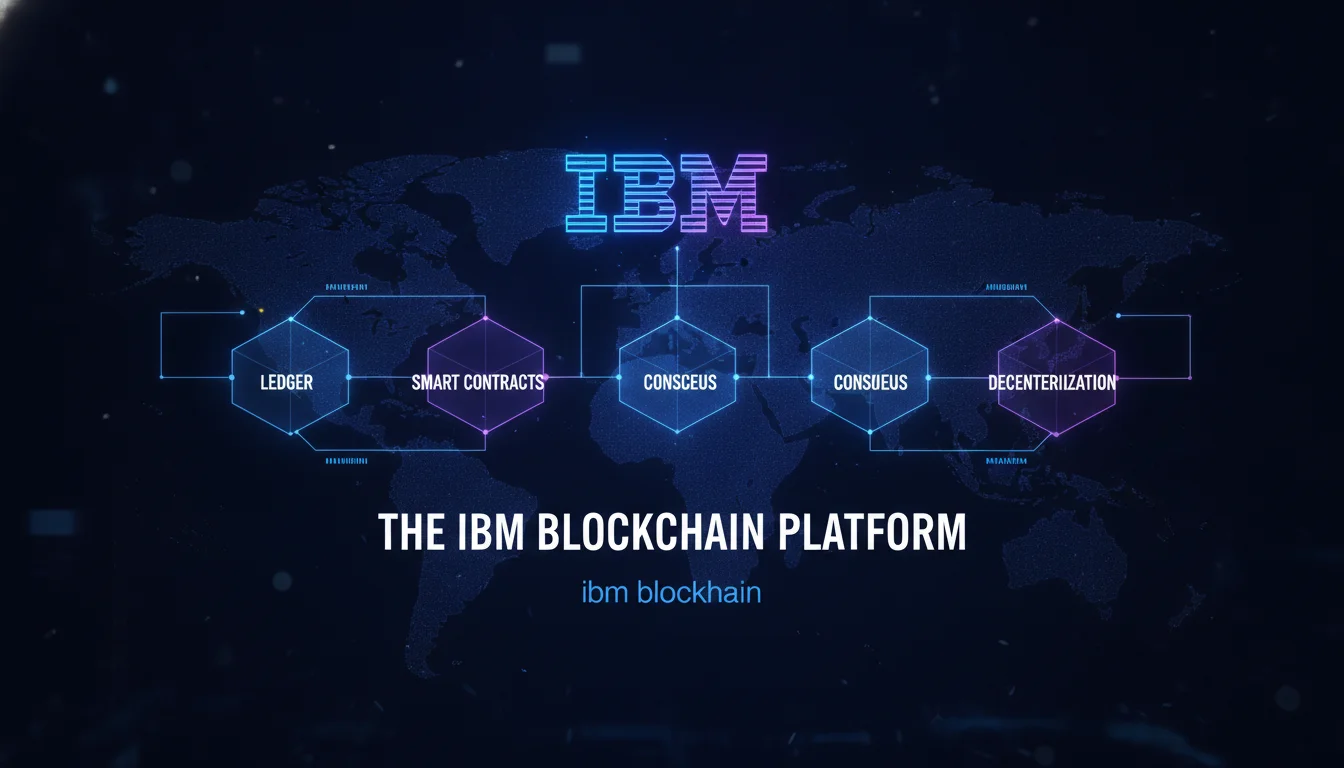 The IBM Blockchain Platform — illustrated overview