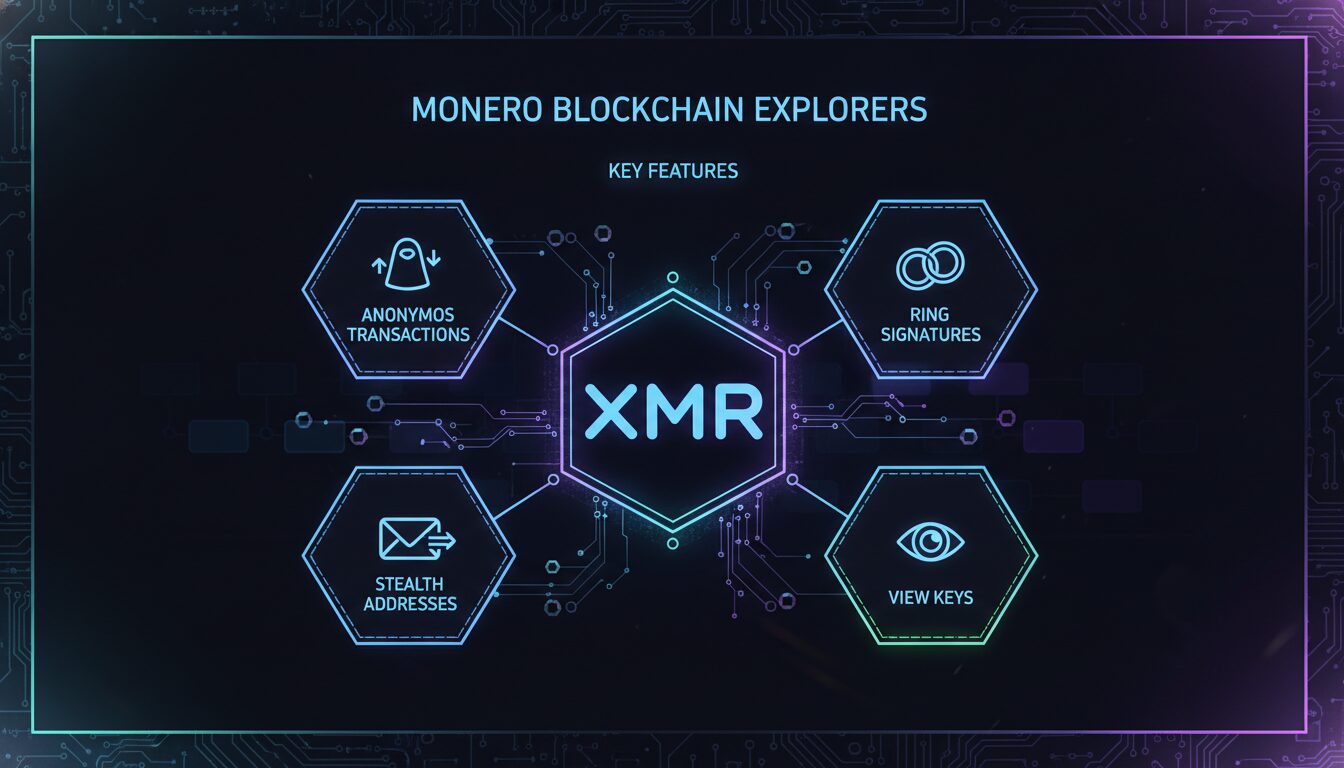 Key Features of Monero Blockchain Explorers — illustrated overview