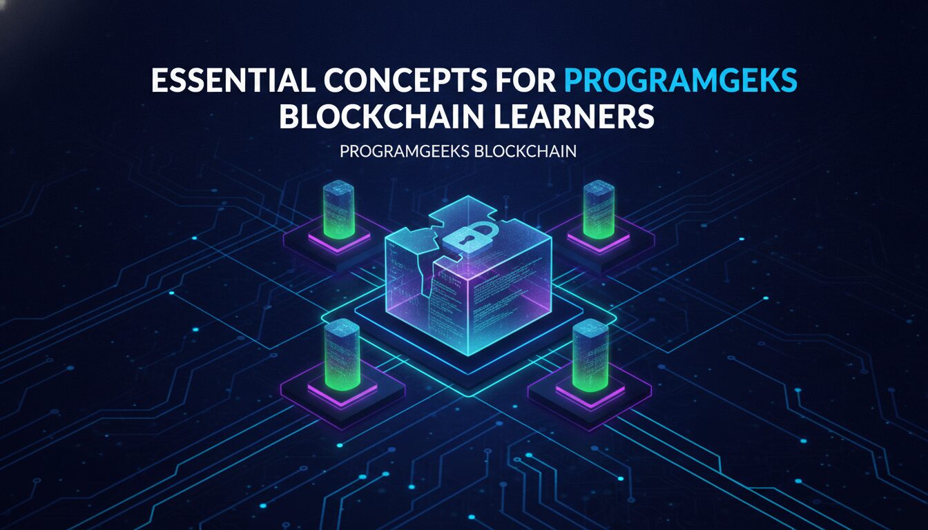 Visual guide to Essential Concepts for Programgeeks Blockchain Learners