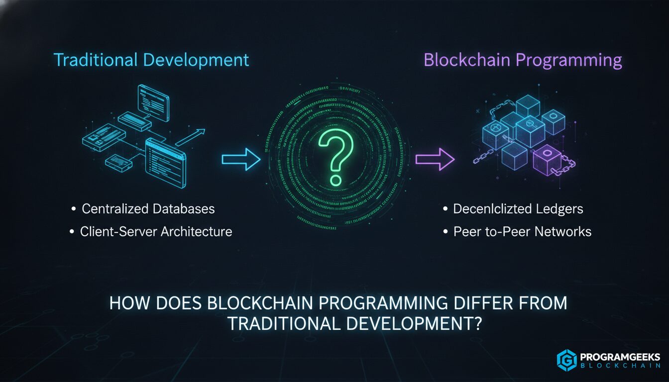 How Does Blockchain Programming Differ From Traditional Development? — illustrated overview