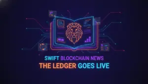 Illustration of Swift Blockchain News: The Ledger Goes Live