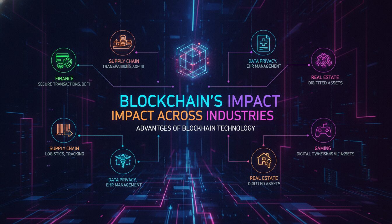 Concept illustration for Blockchain's Impact Across Industries