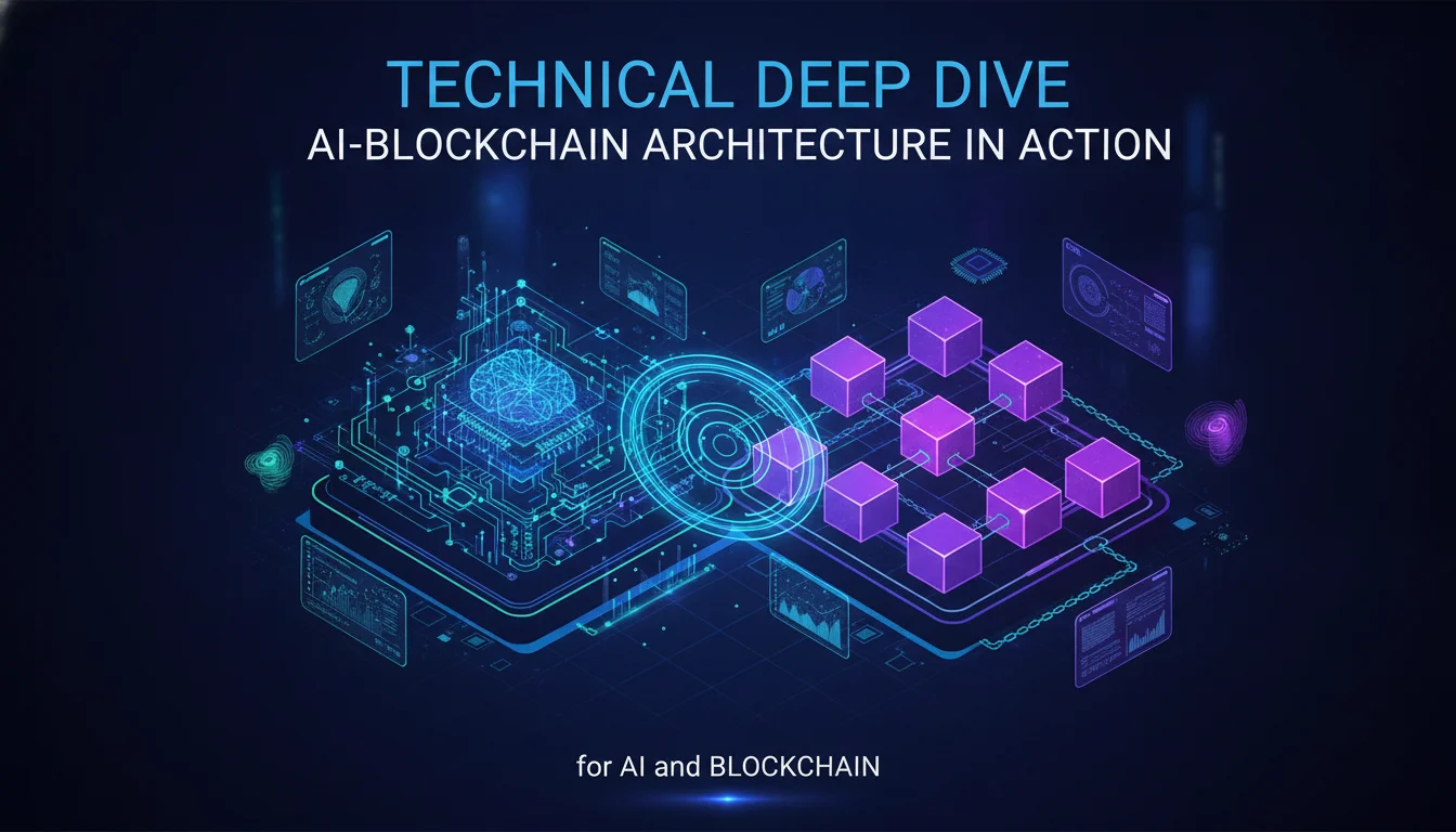 Concept illustration for Technical Deep Dive: AI-Blockchain Architecture in Action