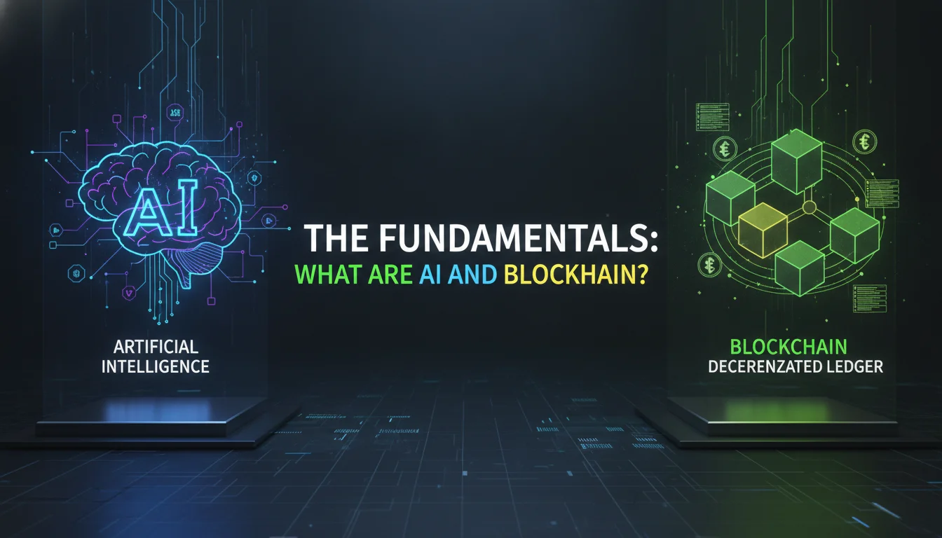 Illustration of The Fundamentals: What Are AI and Blockchain?