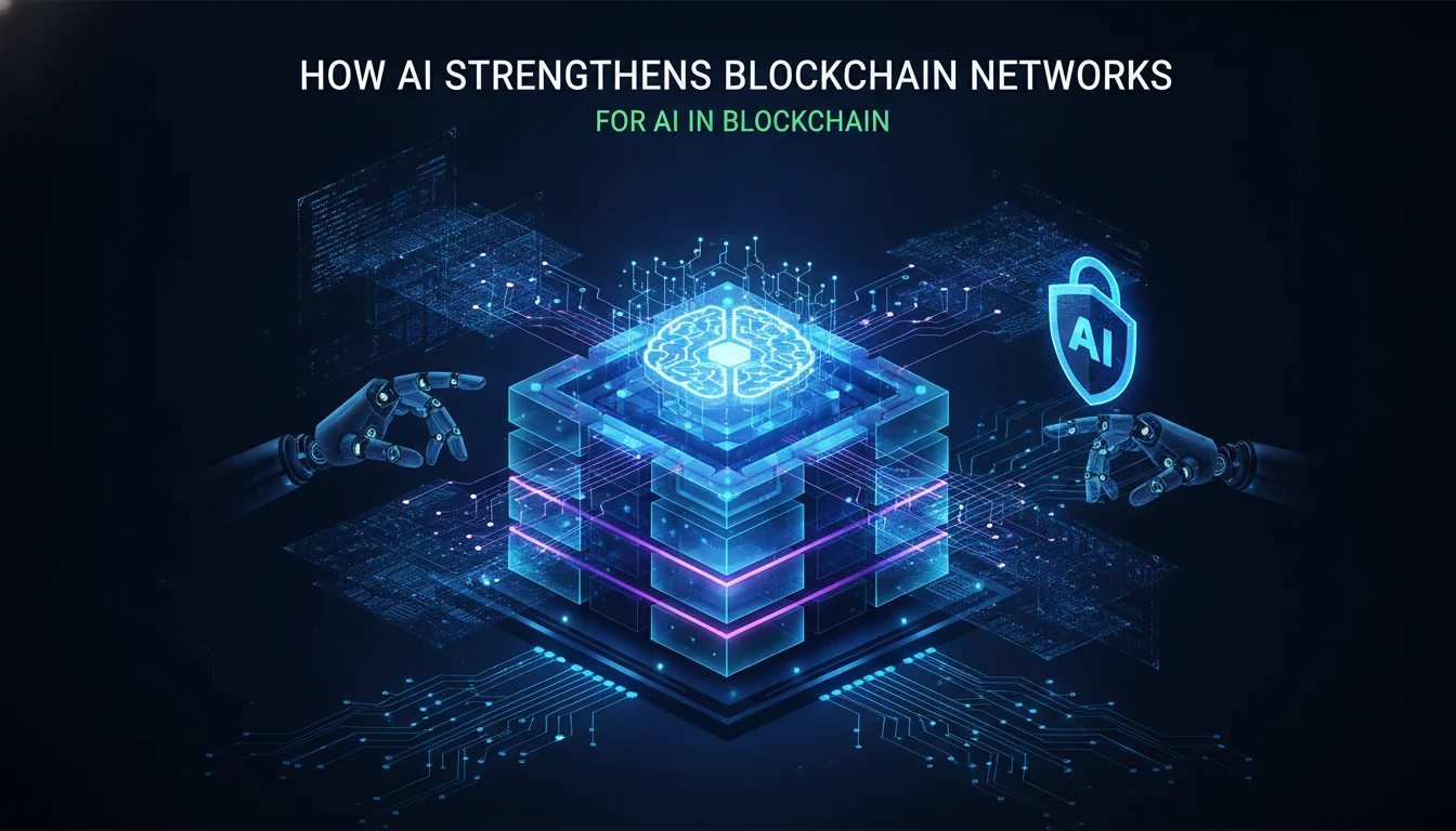 How AI Strengthens Blockchain Networks — illustrated overview