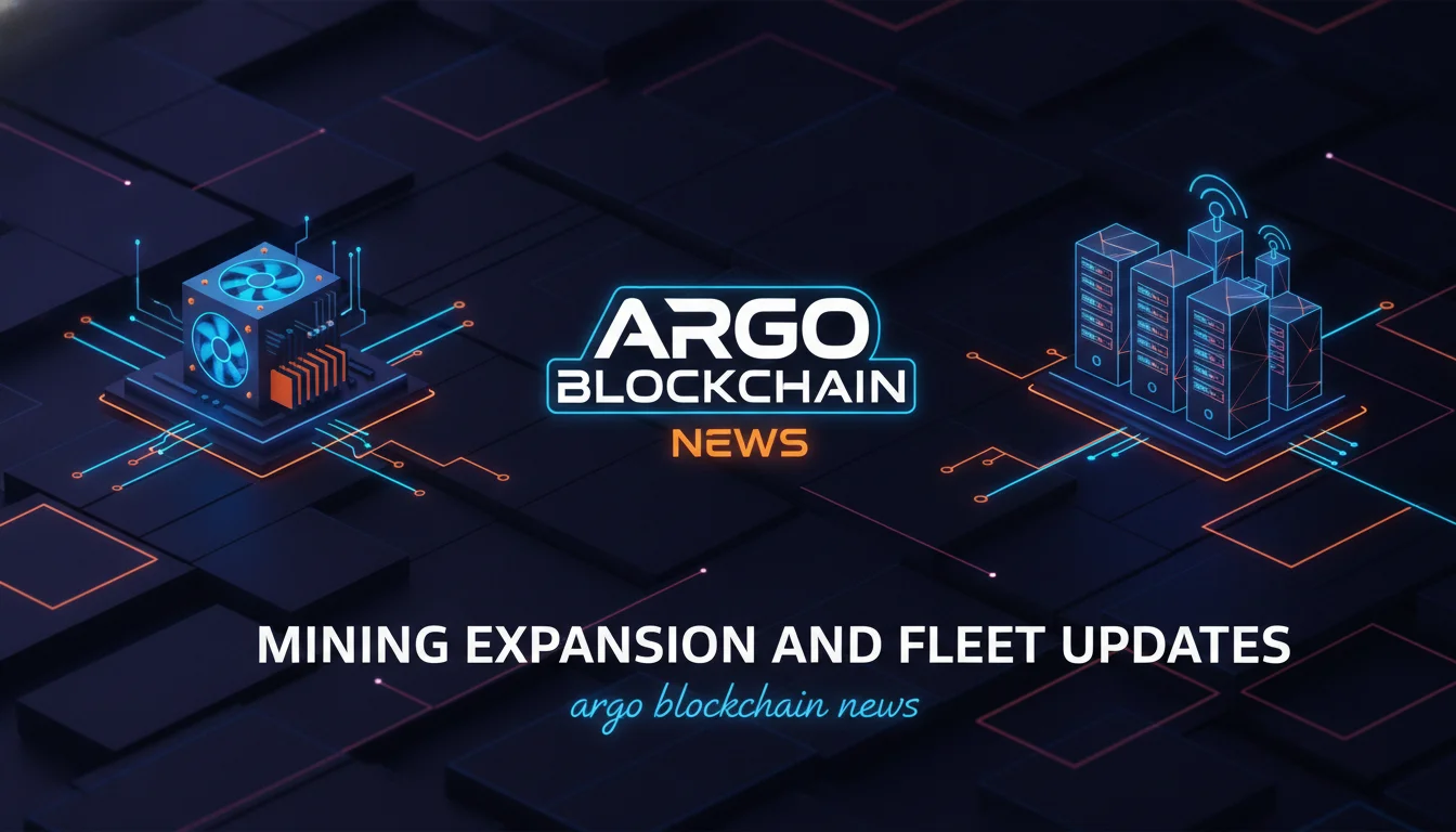 Visual guide to Argo Blockchain News: Mining Expansion and Fleet Updates