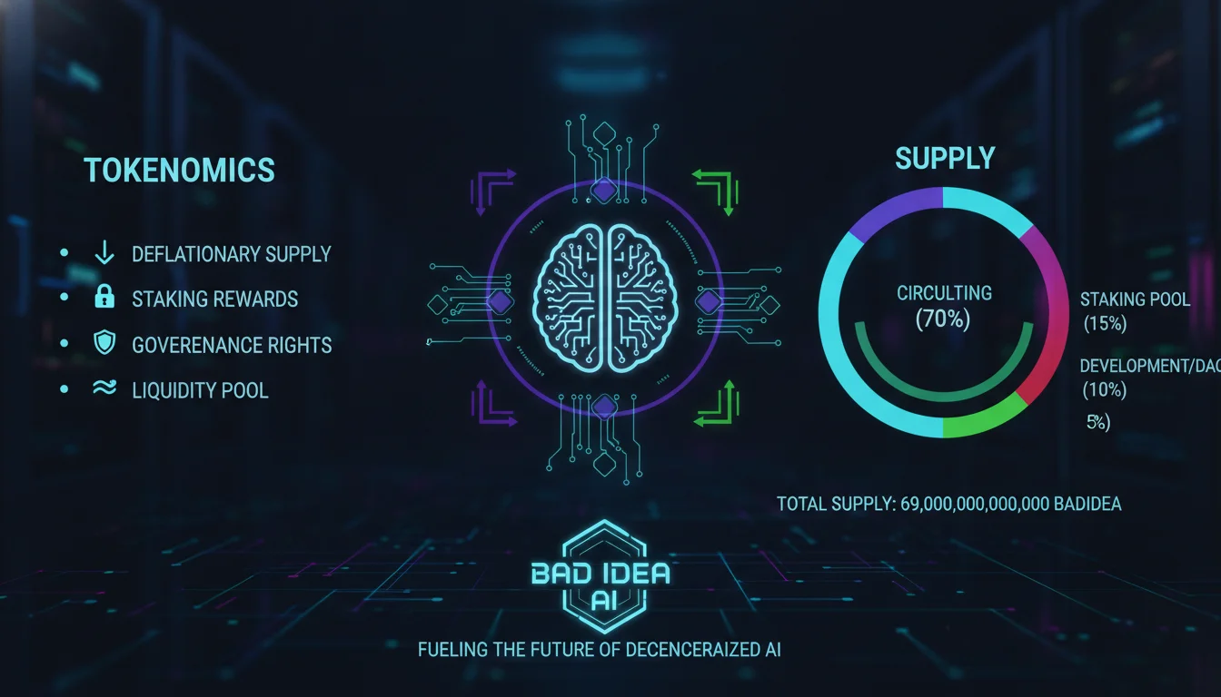 Concept illustration for Bad Idea AI Tokenomics and Supply