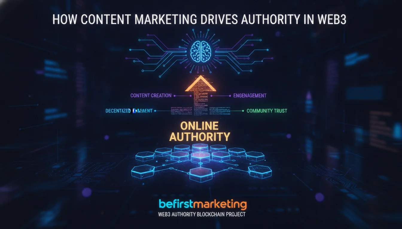Concept illustration for How Content Marketing Drives Authority in Web3