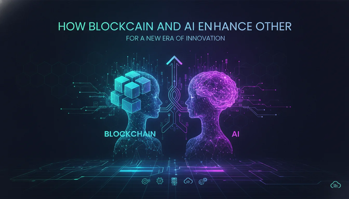 How Blockchain and AI Enhance Each Other — illustrated overview