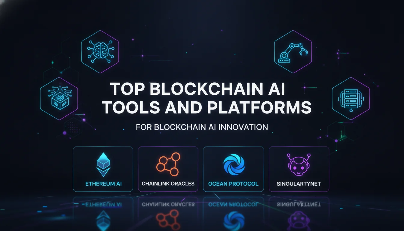 Concept illustration for Top Blockchain AI Tools and Platforms
