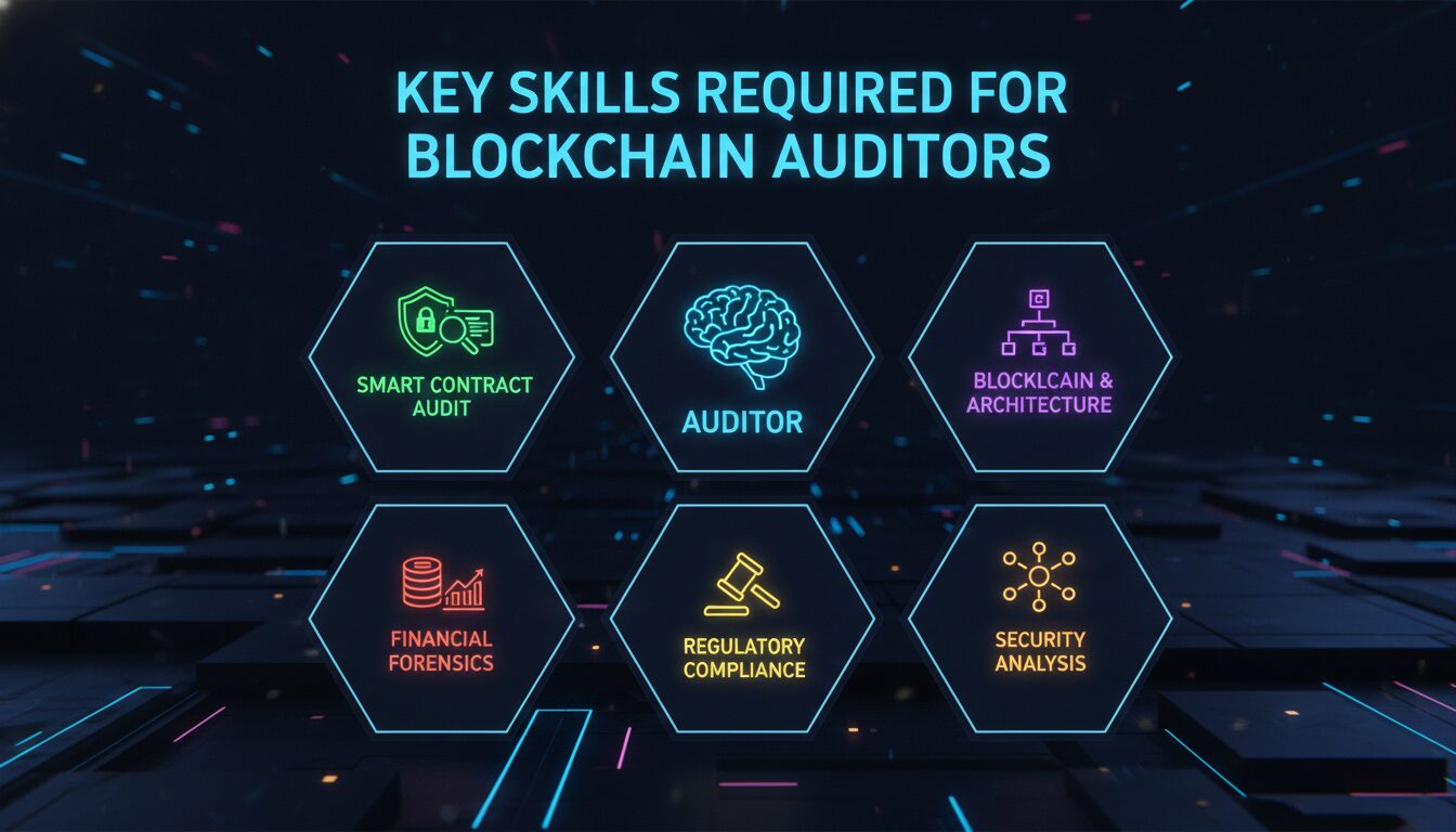 Key Skills Required for Blockchain Auditors — illustrated overview